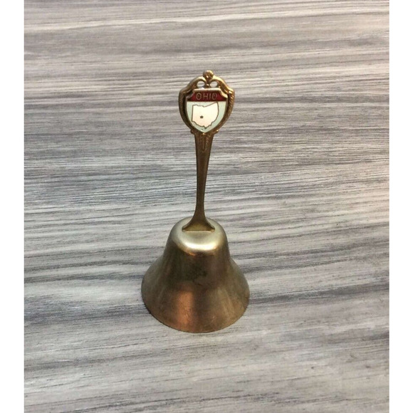 Ohio Vintage Small Bell Souvenir Silver Toned Collectors Bell 3.75" - Picture 1 of 7